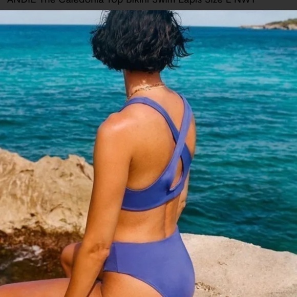 NWT Andie Swim Caledonia Top size small in Lapis blue - Picture 8 of 8